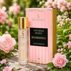 عظر جیبی زنانه صندل مدل ویکتوریا سکرت بامبشل victoria secret bombshell حجم 33 میلی لیتر