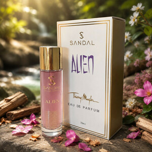 عطر جیبی زنانه صندل مدل Alien  الین حجم 33 میلی لیتر