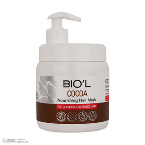 ماسک تقویت کننده مو بیول مدل Cocoa مناسب برای موهای آسیب دیده و رنگ شده حجم 500 میلی لیتر