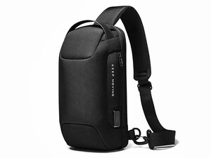 کوله کراس بادی تک بند ضد سرقت دارای پورت USB بنج BANGE BG-22085 Sling Chest Bag USB External Charging Port