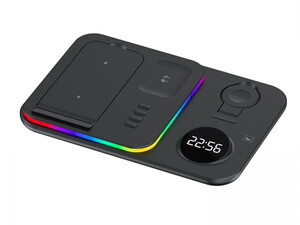 خرید بهترین شارژر وایرلس و استند رومیزی 5 کاره A82 5-in-1 Wireless Charging Dock