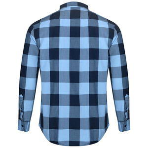 پیراهن آستین بلند مردانه مدل چهارخانه 5-9031 رنگ آبی روشن