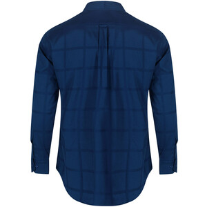 پیراهن آستین بلند مردانه مدل چهارخانه 8-9032 رنگ آبی کاربنی
