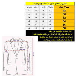 کت تک مردانه مدل چهارخانه SEY رنگ مشکی