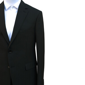 کت و شلوار مردانه مدل یقه انگلیسی دیپلمات رگولار فیت کد 210183 رنگ مشکی