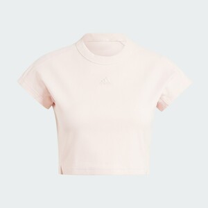 Lounge Ribbed Crop Tee