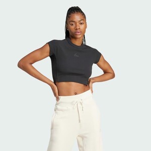 Lounge Ribbed Crop T-Shirt