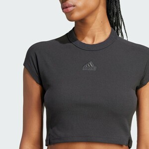 Lounge Ribbed Crop T-Shirt