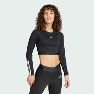 Hyperglam Training Cropped Long Sleeve Long-Sleeve Top