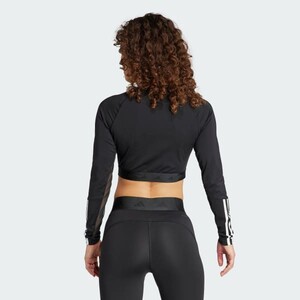 Hyperglam Training Cropped Long Sleeve Long-Sleeve Top