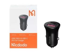 شارژر فندکی فست شارژ تایپ سی و یو اس بی 45 وات مک دودو Mcdodo CC2680 45W Car Charger