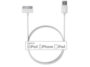 کابل اصلی شارژ آیفون Apple iphone 30 Pin to USB Cable 4/4s