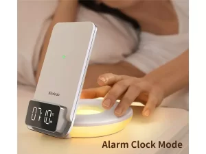 شارژر بی‌سیم و چراغ‌خواب رومیزی 15 وات مک‌دودو mcdodo CH-1610 with Alarm &amp; Night Lamp