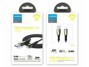 کابل لایتنینگ 2.4 آمپری شارژ سریع و انتقال دیتا جویروم JOYROOM S-1230K6 Mermaid Series USB to Lightning Fast Charging Data Cable 2.4A 1.2M