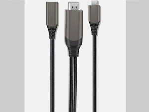 کابل تبدیل تایپ سی به اچ دی ام آی 100 وات ویوو WIWU X10 Type-C To HDMI Cable