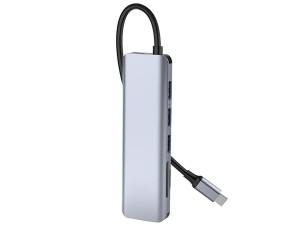 هاب تایپ سی 7 پورت مک بوک فلزی ویوو WiWU Type C Usb C Adapter 7 in 1 For Macbook Alpha 731 HC