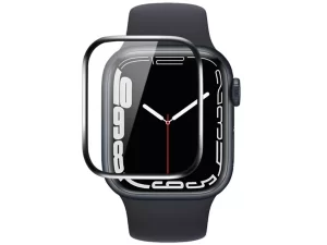 محافظ صفحه نمایش اپل واچ 41 میلی‌متری سری 7 کوتتسی Coteetci iWatch7 frame full Glue tempered glass 24002-41