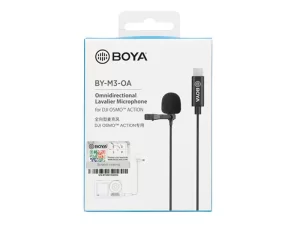 میکروفون یقه ای سیمی تایپ سی بویا BOYA BY-M3-OA Microphone