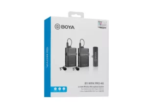 میکروفون دو نفره دیجیتال بی سیم بویا BOYA BY-WM4 PRO-K6 Wireless Omni Lavalier Microphone for USB-C Devices