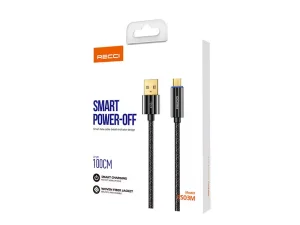 کابل شارژ میکرو یو اس بی قطع کن دار یک متری رسی Recci RS03M micro USB switch charging cable