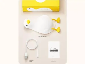 چراغ خواب شارژی فانتری طرح اردک Bxingsftys Silicone Night Duck-shaped Desk Lamp W01