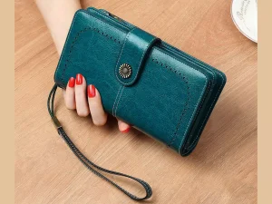 کیف پول چرمی زنانه IOS/Aiguoshi leather Wallet women&#39;s new 2046