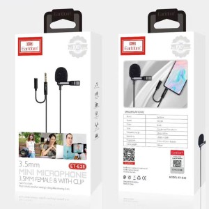 میکروفون 3.5 میلیمتری ارلدام Earldom ET-E38 3.5mm Wired Microphone