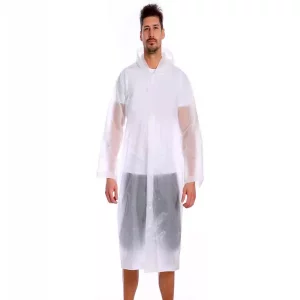 پانچو بارانی ضدآب شفاف با قابلیت استفاده مجدد Reusable EVA Rain Poncho