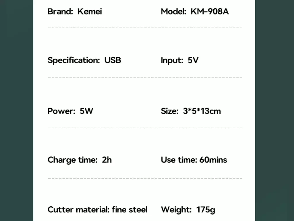 اپیلاتور سه کاره شارژی کمی KM-908A