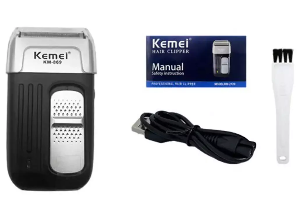 ریش تراش شارژی حرفه‌ای کمی KEMEI professional rechargeable shaver TXD-KM-869