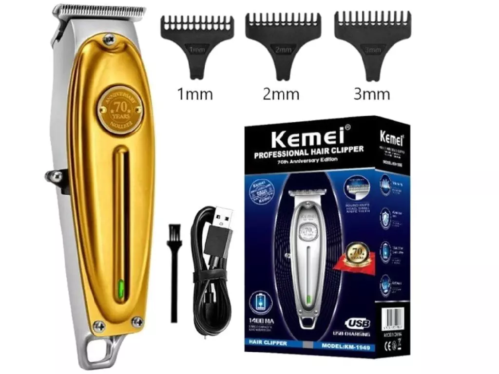 ماشین اصلاح موی سر و صورت شارژی کمی Kemei Rechargeable Hair Trimmer KM-1949