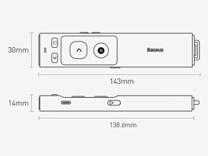 پوینتر و پرزنتر شارژی بیسوس Baseus Wireless Presenter (Charging) WKCD010013