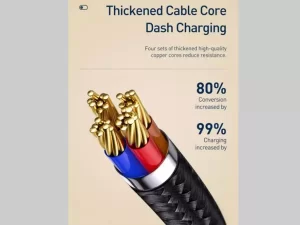 کابل شارژ لایتنینگ مگنتی یک متری با توان 2 آمپر بیسوس Baseus magnetic USB cable Lightning 2A 1m CALXC-H01