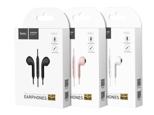 هندزفری سیمی با جک 3.5 میلی متری هوکو Hoco Wired earphones 3.5mm M55 Memory sound with microphone