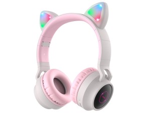 هدفون بلوتوث کودکان هوکو Hoco Headphones W27 Cat ear wireless wired