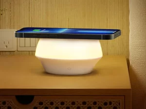 شارژر بی سیم و چراغ خواب رسی Recci RCW-21 wireless charging and LED night light