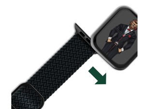 بند پارچه ای اپل واچ 38 و 40 میلی‌ متر گرین Green Apple Watch 38/40mm Braided Solo Loop Adjustable Strap