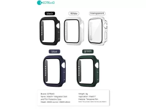 قاب محافظ اپل واچ سری 7 کوتتسی Coteetci glass hard shell iWatch 7 25003-45