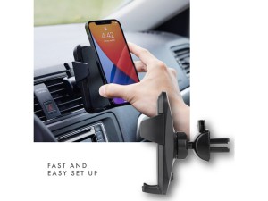 هولدر موبایل داخل خودرو پاورولوژی Powerology Airgrip Cradle Vent Mount Holder PUCVMBK