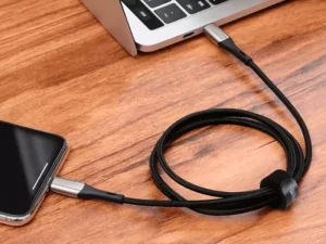 کابل شارژ و انتقال داده سریع تایپ سی به لایتنینگ بیسوس Baseus Horizontal PD Flash Charge Type-C to Lightning Cable 2M