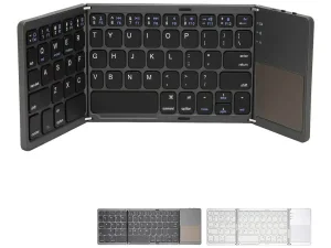 کیبورد بلوتوث تاشو با تاچ پد Foldable Bluetooth Keyboard With Touch Pad B033