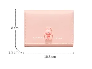 کیف پول زنانه کوچک طرح عروسکی تائومیک میک TAOMICMIC Y8249 cartoon short tri fold wallet student