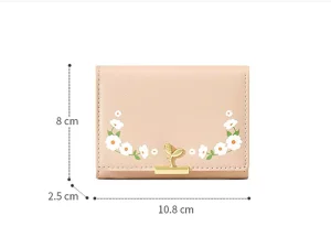 کیف پول زنانه کوچک طرح جوانه تائومیک میک TAOMICMIC Y8246 Women&#39;s Printed Short Student Small Wallet