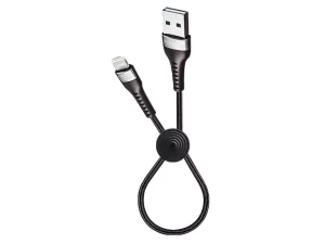 کابل شارژ و انتقال داده یو اس بی به لایتنینگ پاوربانکی 25 سانتی متری ارلدام Earldom EC-094i lightning Data Cable 25cm