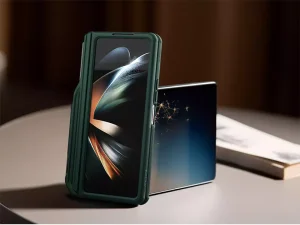 قاب محافظ سامسونگ زد فولد 5 نیلکین دارای نگهدارنده قلم Nillkin Samsung Galaxy Z Fold 5 Super Frosted Shield Fold Pen holder version