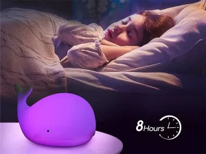 چراغ خواب شارژی فانتزی سیلیکونی هفت رنگ Night Light Children Led Rechargeable Silicone SL-103