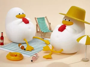 چراغ خواب رومیزی فانتزی سیلیکونی شارژی Silicone LED Duck Night Light Holiday Creative Bedroom XR-MM-L2206