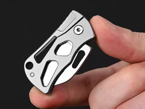 چاقو آنباکسینگ تاشوی قابل آویز به دسته کلید Self-Defense Knife Portable Keychain Unpacking Express Knife