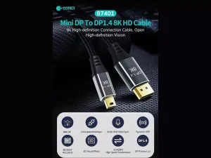 کابل تبدیل مینی دیسپلی پورت به دیسپلی پورت 2 متری کوتتسی Coteetci Mini DP To DP Display HD Cable 87401