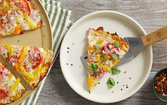 پیتزا با خمیر کدو سبز